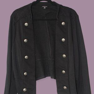 High Low Black Sailor Cardigan